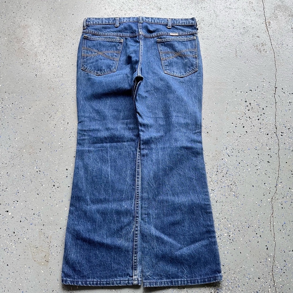 VTG 80s Dee Cee Bootcut Flare Jeans W35 Blue Five-Pocket Denim